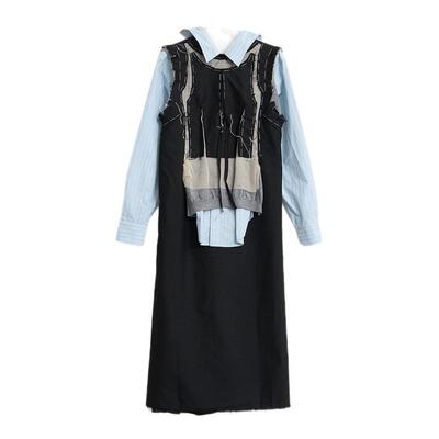 Maison Margiela 早秋款女士假两件拼接连衣裙银泰百货 301596