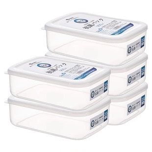 日本进口抗菌冰箱收纳盒食品级保鲜盒冷冻室专用储藏盒子整理神器