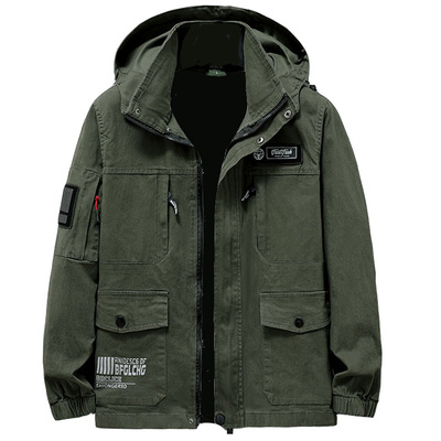 春秋纯棉弹力工作服套装加档户外