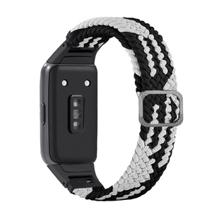 适用华为手环7/8/6尼龙9表带荣耀7/6智能新品运动手表六七八代NFC版磁吸扣编织回环替换金属卡扣配件男女