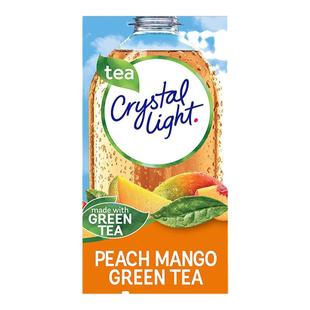 美国进口crystal light芒果桃绿茶水果汁冲饮粉无加糖维他命柠檬