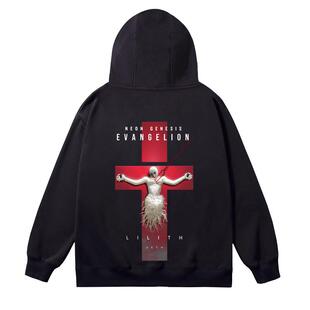 EVA联名卫衣男初号机日系动漫二次元痛衣宽松外套秋冬加绒加厚潮