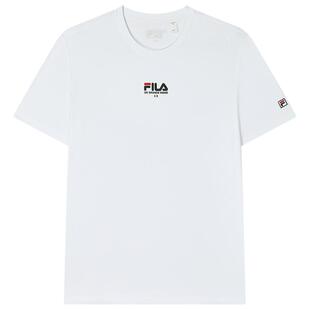 FILA斐乐官方男子短袖T恤夏季时尚休闲针织衫跑步上衣透气运动短T