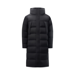 李宁荣耀金标系列丨商务通勤男中长款保暖鹅绒羽绒服官方新款男装