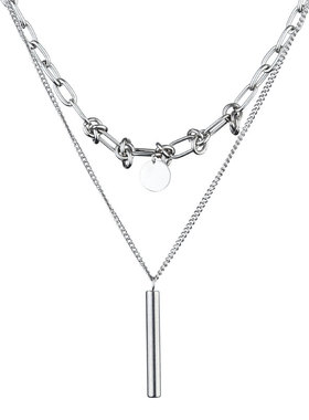 BZV原创设计钛钢金属防掉色项链