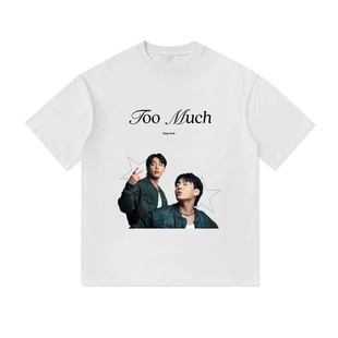 田柾国BTS防弹少年团粉丝应援周边重磅纯棉T恤半袖杉情侣男女同款