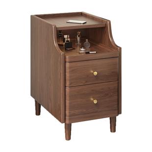 全实木床头柜家用卧室极窄小型床边收纳柜2025爆款超窄夹缝小柜子