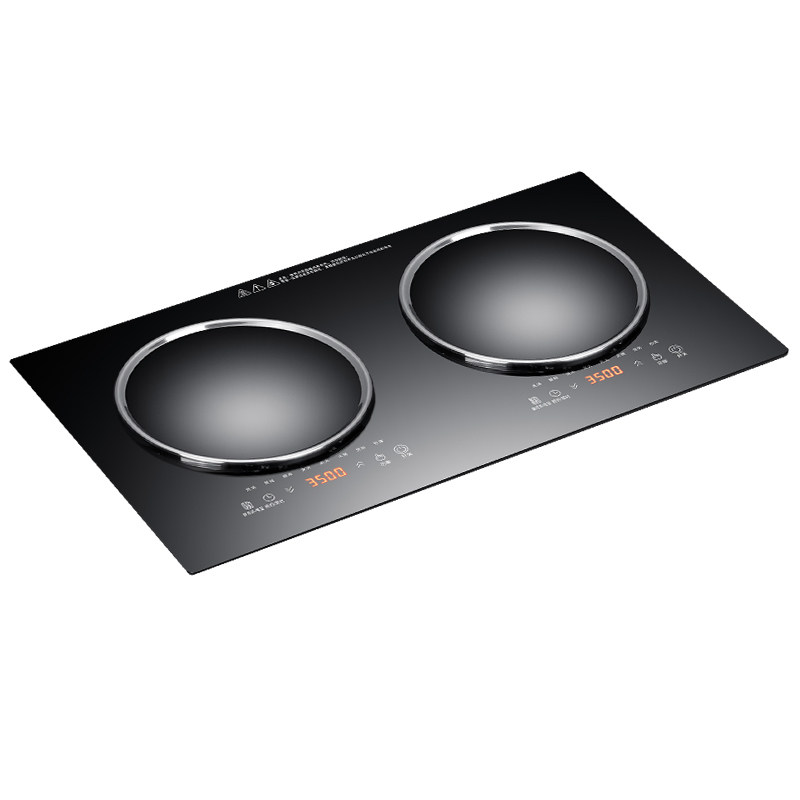 电磁炉电陶炉家用商用饭店大功率电磁灶3500W 凹面两用嵌入式双炉