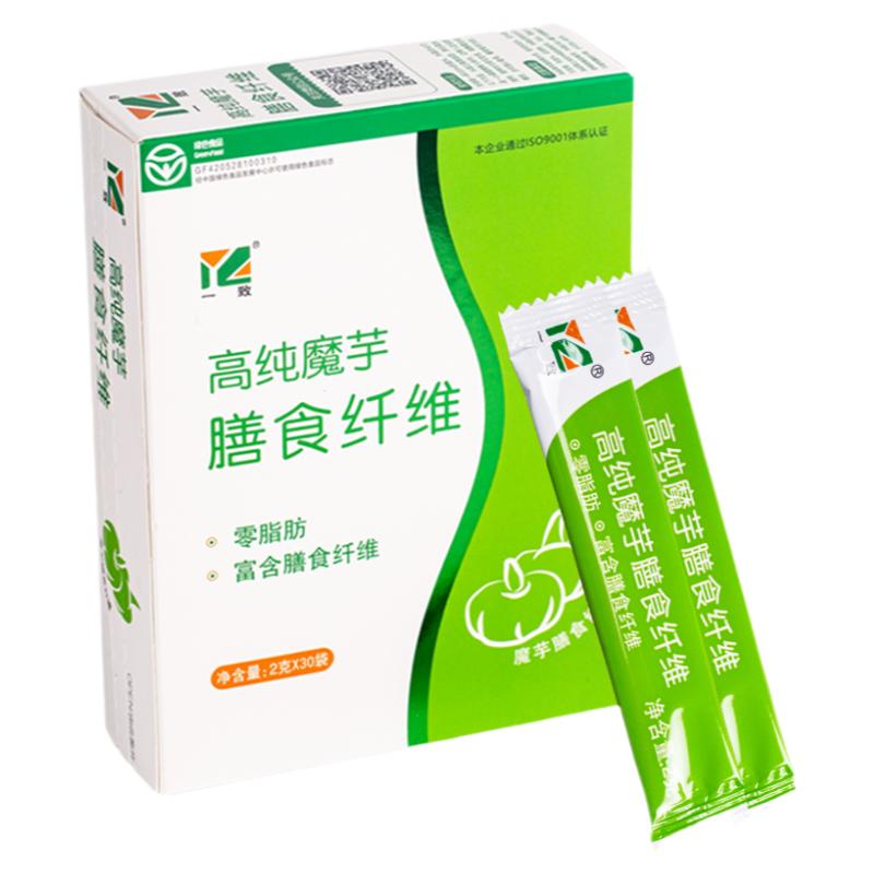 【一致】魔芋膳食纖維富含膳食纖維0脂肪健身代餐飽腹綠色食品