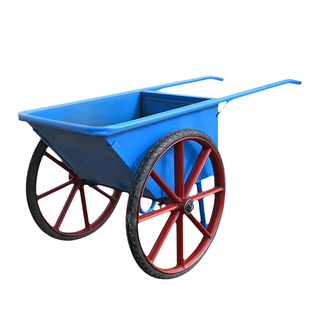 加厚大容量翻斗车手推车建筑工地搬运车老虎车养殖车上料灰斗车