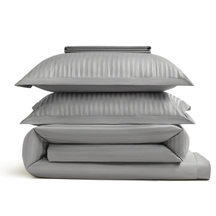 康尔馨希尔顿酒店床品100S四件套纯棉长绒棉床单床笠提花被套轻奢