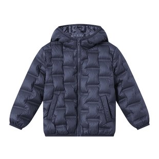 多多家男童轻薄羽绒服防泼水2025冬装新款秋冬儿童中大童连帽外套