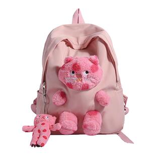 日本多巴胺风双肩包女新款户外旅行背包大学生高中生书包初中女生