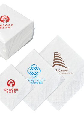 粤美洁酒店餐巾纸纸巾定制印logo