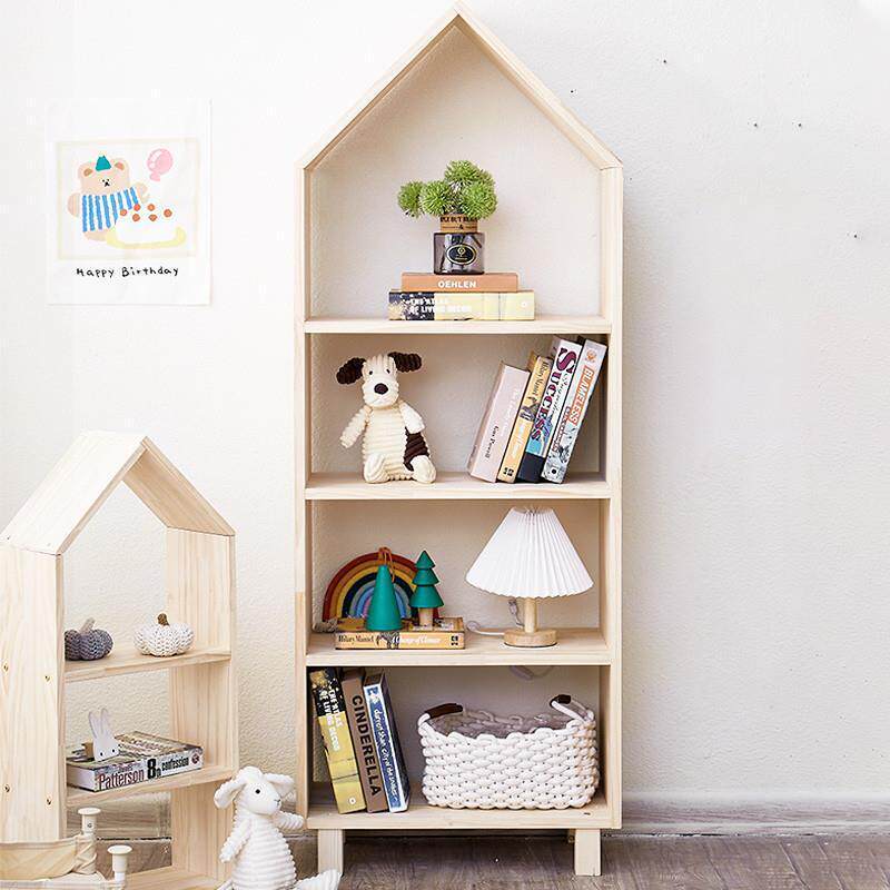 儿童衣架储物柜落地衣柜收纳储存柜实木房间衣服整理展示挂衣架