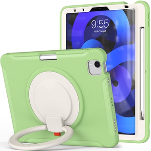 适用ipad6保护套带笔槽苹果平板9代 8代五代air6 air5透明防弯360度旋转支架pro11 12.9寸轻薄保护壳无磁笔槽