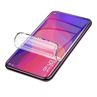 适用oppofindx手机贴膜全包边findx2水凝膜全屏覆盖findx2pro钢化膜曲面FindX2全胶软膜高清抗蓝光防指纹屏保