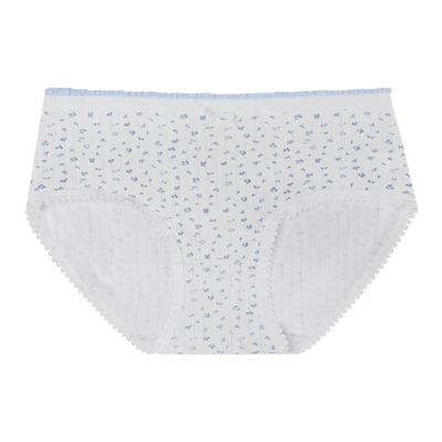 馨帮帮Bra碎花条纹纯棉裆三角裤