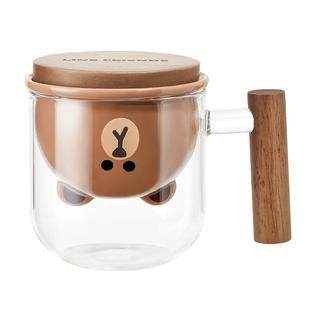 茶杯女士个人专用办公室泡茶水杯分离喝水玻璃茶道杯茶漏过滤杯子