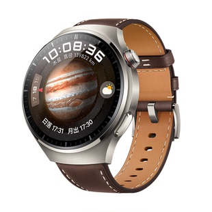 适用华为watch4pro手表带watch5木星棕GT6pro原装真皮按键腕表带gt5pro运动gt4男款GT3pro智能春夏buds男士女