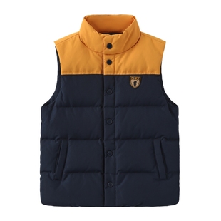 POLOWALK童装2025秋冬新品羽绒马甲男童外穿秋冬加厚保暖马夹洋气