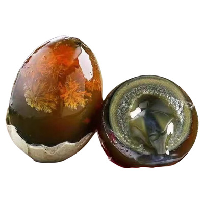 正宗松花皮蛋无铅工艺松花皮蛋鸭蛋变蛋溏心蛋批发整箱