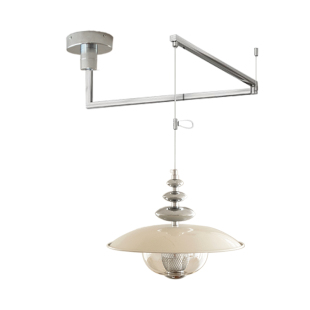 zoxy 法式vintange复古餐厅吊灯中古风吧台简约摇臂移位玻璃灯具