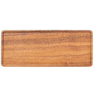 南美胡桃木盘子咖啡杯托盘长方形日式木质托盘家用茶杯托盘甜点盘