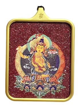 九华山十二生肖本命佛半手绘唐卡