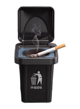 创意壁挂式垃圾桶烟灰缸收纳盒
