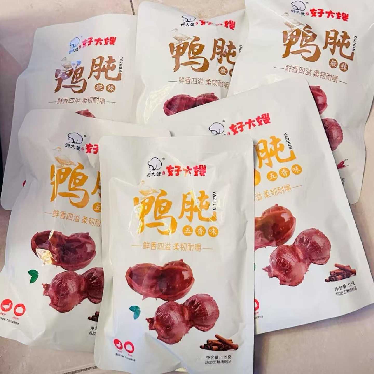 好大嫂鸭肫酱卤鸭胗香辣五香味鲜香四溢学生上班摸鱼解馋休闲零食