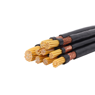 铜芯屏蔽控制电线 RVVP0.5/0.75/1平方2/3/4/5/6/7芯屏蔽信号线