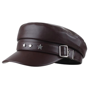 新款2024毛呢八角帽子女画家贝雷帽鸭舌ins百搭显脸小潮报童帽