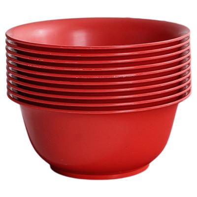 结婚用的红色一次性碗