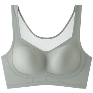 舒氧内衣女背心式无痕聚拢薄款透气固定杯收副乳防下垂无钢圈文胸