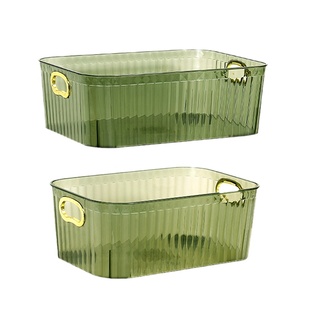 亚克力收纳盒桌面化妆品储物盒整理盒梳妆台护肤品杂物零食收纳筐