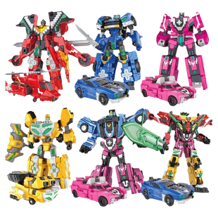 迷你特工队6之超次元力量超次元创世王4合体变形机甲男孩玩具全套