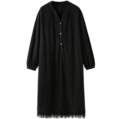 轻奢春秋款长袖大码可外穿家居服