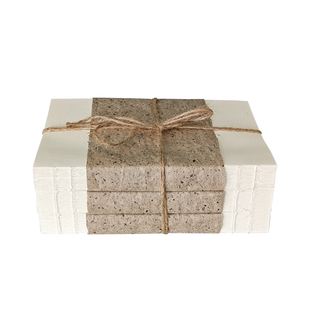 侘寂风复古麻绳书捆 新中式样板房间书块摆件 展示柜书房装饰品