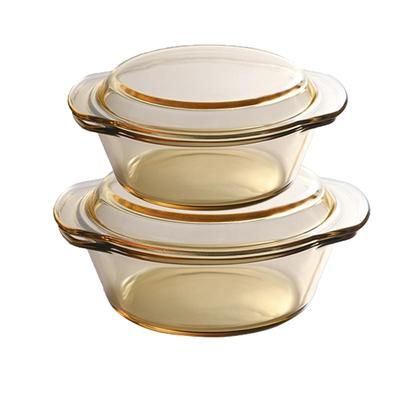 乐和家耐热玻璃带盖碗