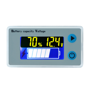 12v-72v电瓶电量显示模块电压库仑计汽车蓄电池锂电池电动显示器