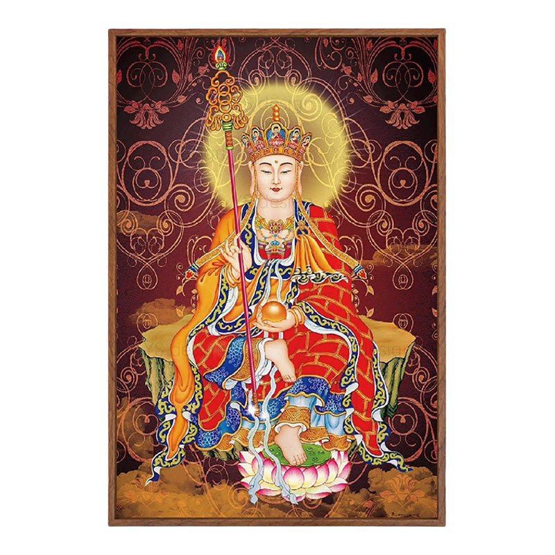 地藏王菩萨唐卡数字油画diy填色