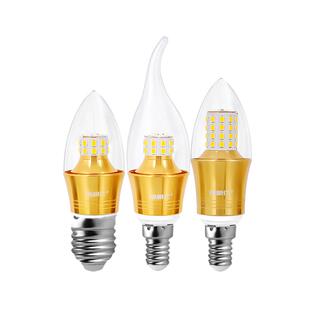 拉尾灯泡e14大瓦数灯泡e27短灯泡e27螺旋led灯泡水晶灯吊灯替换