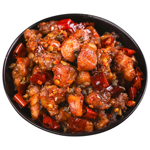 辣子鸡麻辣鸡丁鸡肉零食小吃干煸鸡美食休闲零食