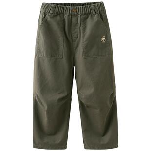 戴维贝拉男童纯棉裤子儿童工装裤2026春装新款男孩休闲裤春季长裤