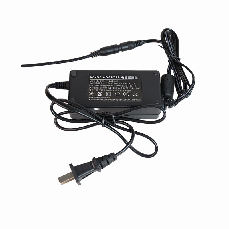 拓轩24V1A电源适配器DC24V2A工业交换机220V转24V直流供电开关电源净水器饮水机按摩器充电器