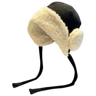 2025新款韩版毛绒护耳帽子女秋冬绑带保暖雷锋帽防寒显脸小加厚