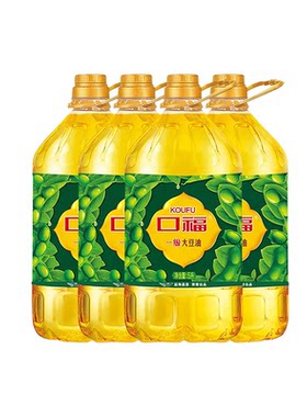 口福一级大豆油5L*4三款随机发桶餐饮食堂摆摊煎炸家用食用
