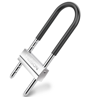 VEISON/威臣 抗剪U型锁玻璃门锁推拉门锁商店铺空转锁芯U形摩托锁