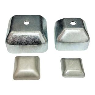 镀锌货架脚碗方管立柱金属管堵脚垫货架脚仓储周转箱顶盖堆垛脚碗